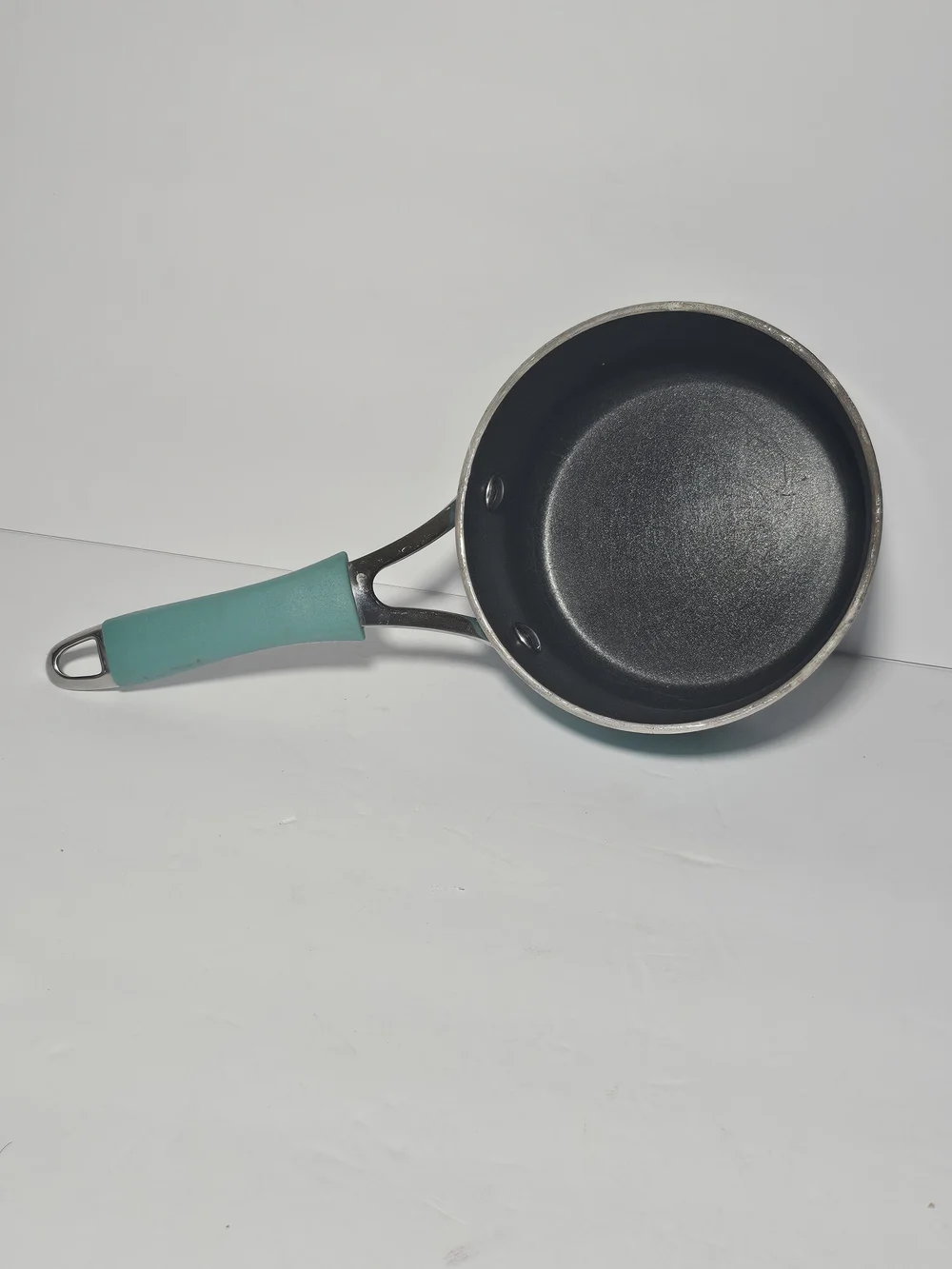 The Pioneer Woman Teal Saucepan Speckled Enamel Aluminum Non Stick No Lid